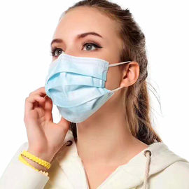 Breathable Earloop Gesichtsmaske, blaue chirurgische Maske staubdichtes freundliches Eco