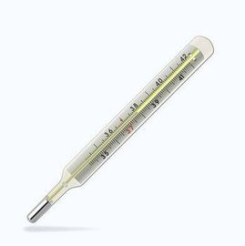 Persönliches Sicherheits-Mercury-Fieberthermometer, Mercury füllte Thermometer