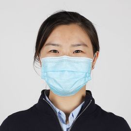 China Nicht gesponnene Wegwerfgesichtsmaske-Größe 17,5 * 9.5cm für Personenschutz usine